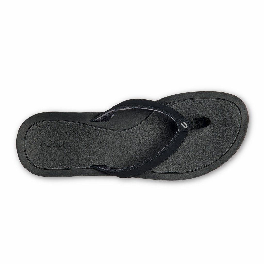 Sandalias Olukai Pi‘o Lua - Chanclas Mujer Negros 20098-634